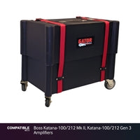 Gator Plastic Amp Transporter with Wheels for Boss Katana-100/212 Mk II, Katana-100/212 Gen 3 Amplifiers