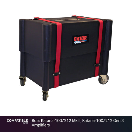 Gator Plastic Amp Transporter with Wheels for Boss Katana-100/212 Mk II, Katana-100/212 Gen 3 Amplifiers