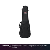 Gator Dual Gig Bag for Epiphone 1966 G-400, Collegiate, G-310 SG, G-400 Guitars
