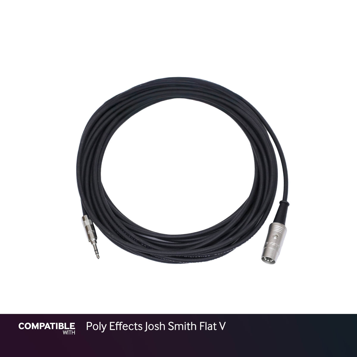 Rapco 1/8" TRS MIDI Type-A Cable for Poly Effects Josh Smith Flat V