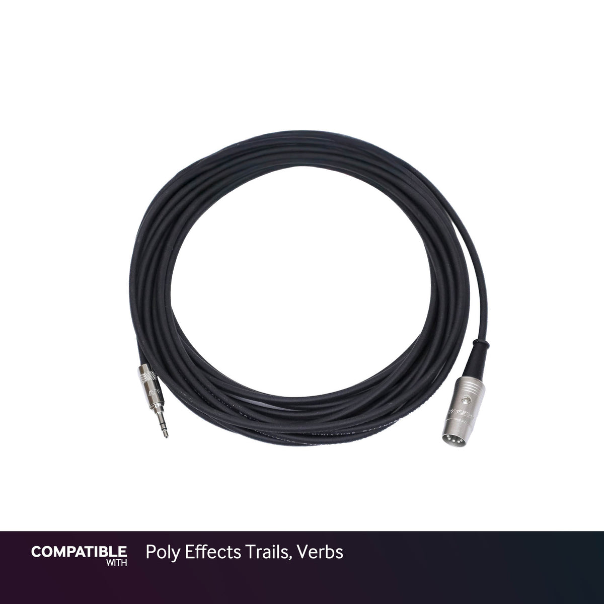 Rapco 1/8" TRS MIDI Type-A Cable for Poly Effects Trails, Verbs