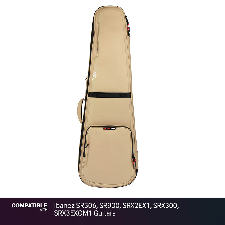 Gator Khaki ICON Case for Ibanez SR506, SR900, SRX2EX1, SRX300, SRX3EXQM1 Guitars