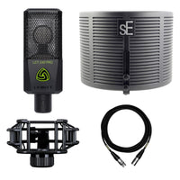 Lewitt LCT 240 Pro Black Microphone Value Pack Bundle with RF-X & Mogami Cable
