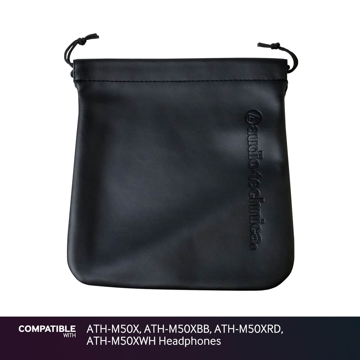 Audio-Technica Black Storage Pouch for ATH-M50X, ATH-M50XBB, ATH-M50XRD, ATH-M50XWH Headphones