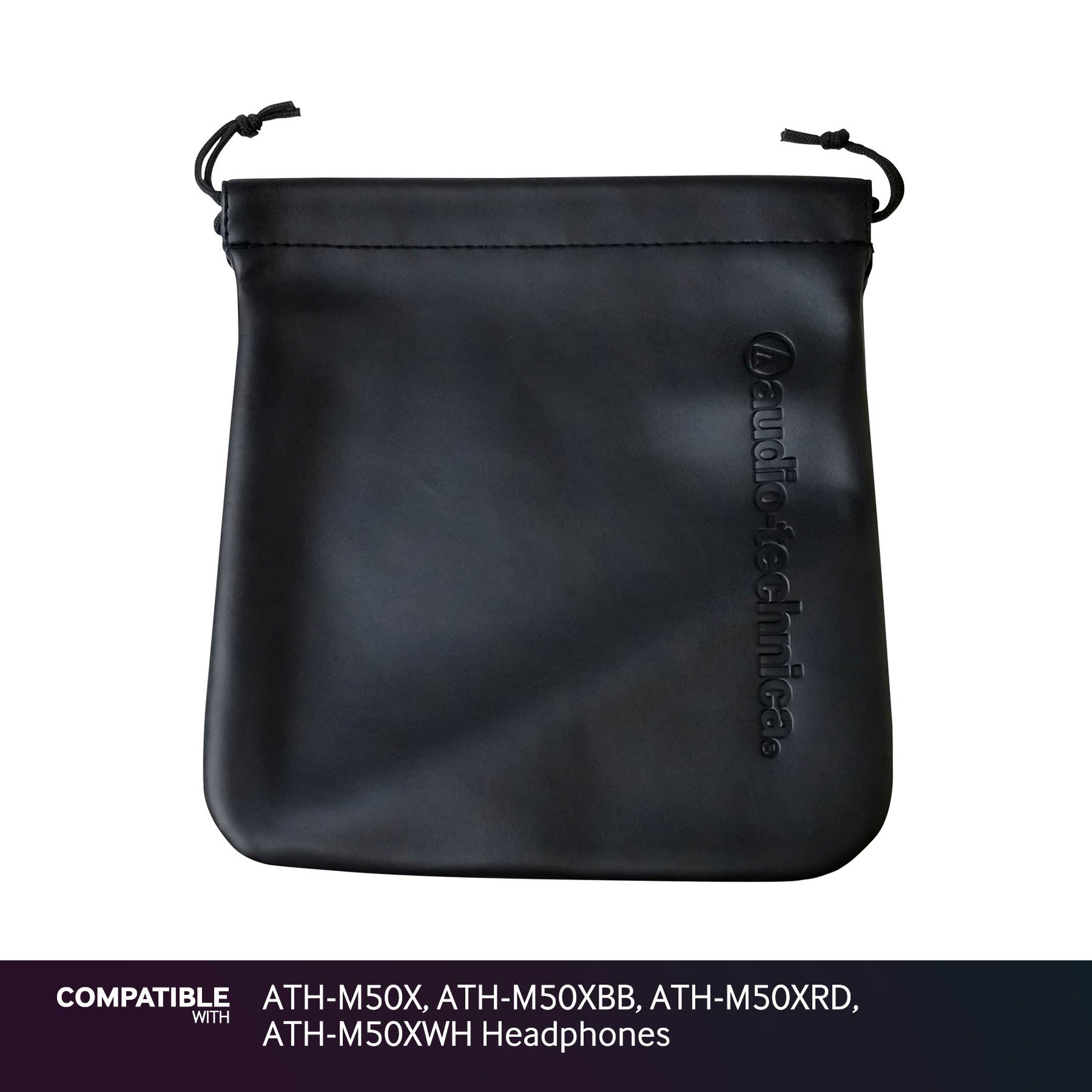 Audio-Technica Black Storage Pouch for ATH-M50X, ATH-M50XBB, ATH-M50XRD, ATH-M50XWH Headphones