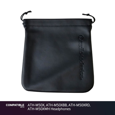 Audio-Technica Black Storage Pouch for ATH-M50X, ATH-M50XBB, ATH-M50XRD, ATH-M50XWH Headphones