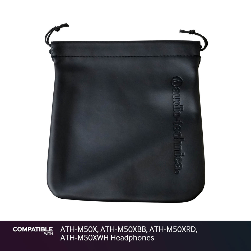 Audio-Technica Black Storage Pouch for ATH-M50X, ATH-M50XBB, ATH-M50XRD, ATH-M50XWH Headphones
