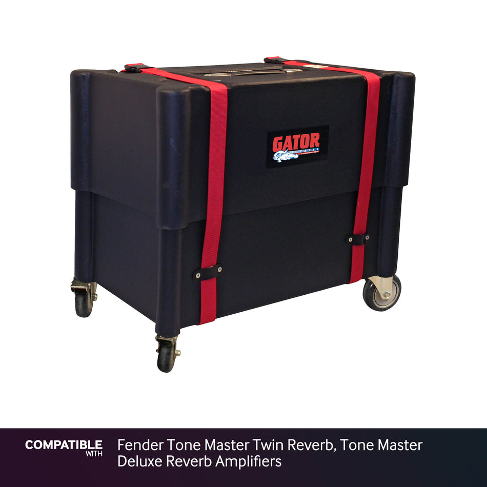 Gator Plastic Amp Transporter with Wheels for Fender Tone Master Twin Reverb, Tone Master Deluxe Reverb Amplifiers