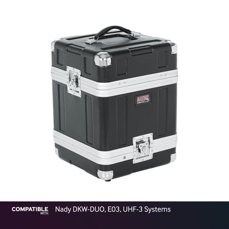 Gator 4-System Case for Nady DKW-DUO, E03, UHF-3 Systems