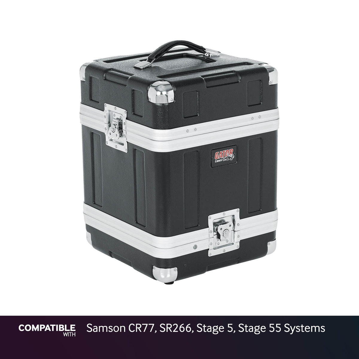Gator 4-System Case for Samson CR77, SR266, Stage 5, Stage 55 Systems