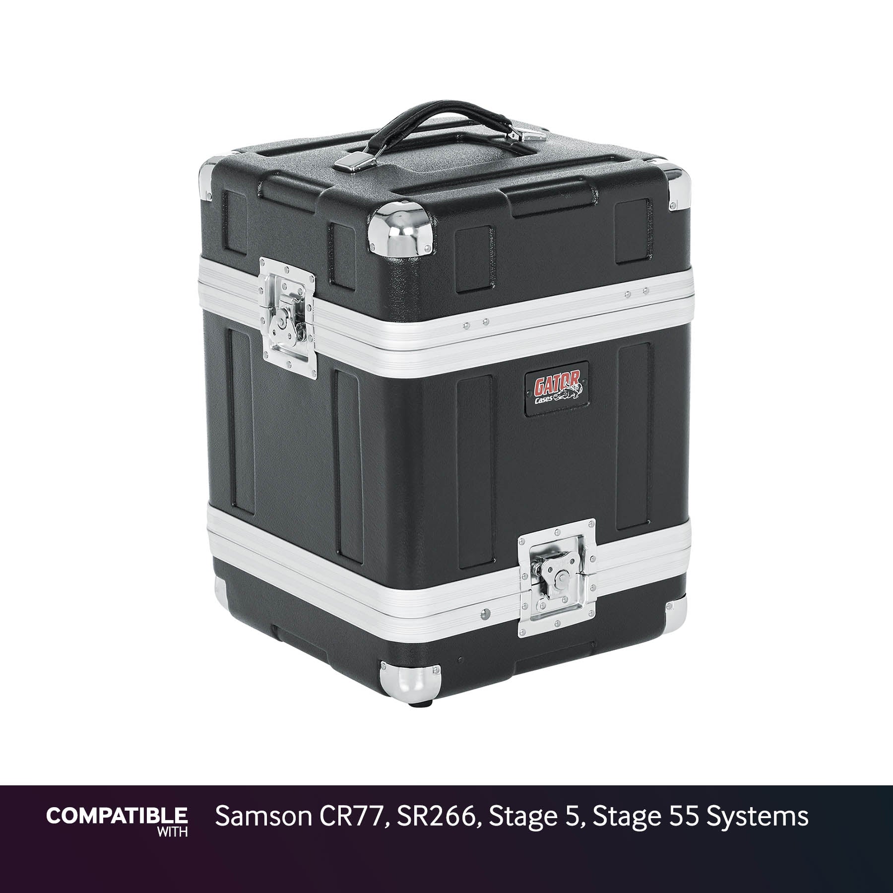Gator 4-System Case for Samson CR77, SR266, Stage 5, Stage 55 Systems