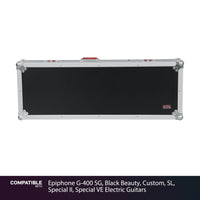 Gator Tour Case for Epiphone G-400 SG, Black Beauty, Custom, SL, Special II, Special VE Electric Guitars