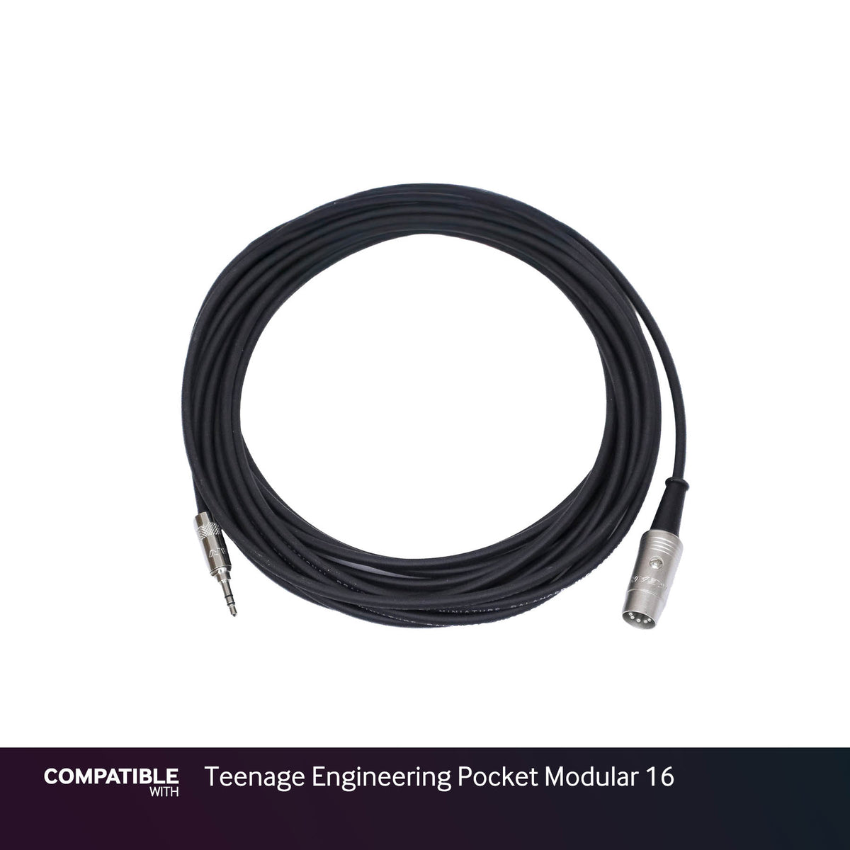 Rapco 1/8" TRS MIDI Type-A Cable for Teenage Engineering Pocket Modular 16