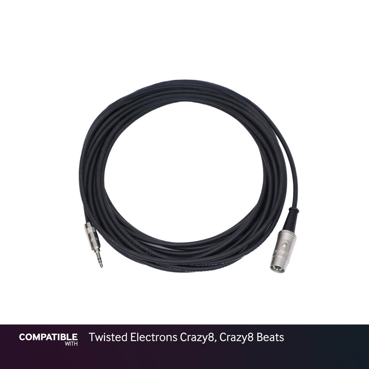 Rapco 1/8" TRS MIDI Type-A Cable for Twisted Electrons Crazy8, Crazy8 Beats