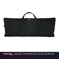 Gator Economy Keyboard Gig Bag for Casio WK-110, WK-200, WK-210, WK-225, WK-245