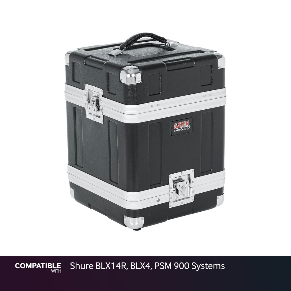 Gator 4-System Case for Shure BLX14R, BLX4, PSM 900 Systems
