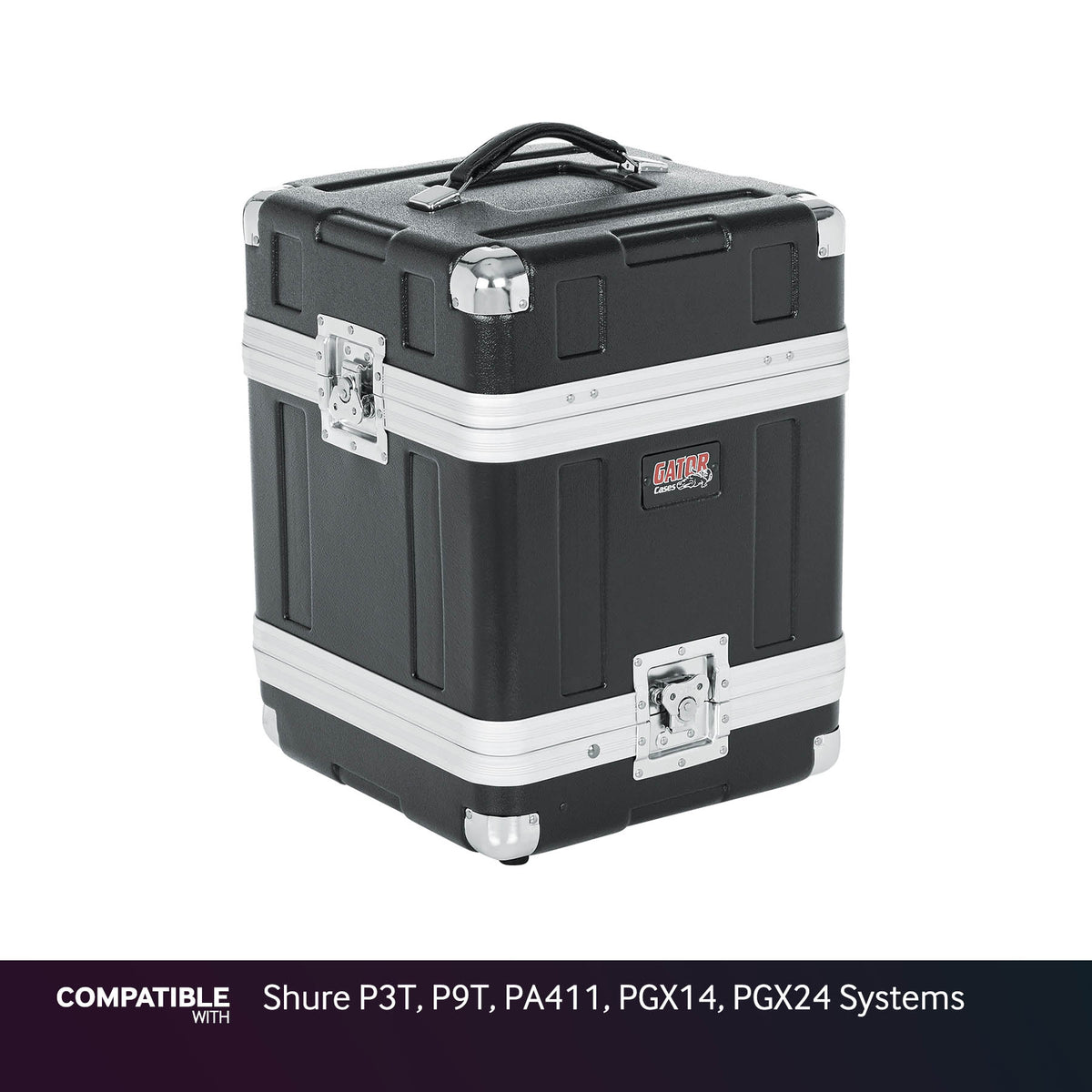 Gator 4-System Case for Shure P3T, P9T, PA411, PGX14, PGX24 Systems