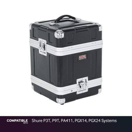 Gator 4-System Case for Shure P3T, P9T, PA411, PGX14, PGX24 Systems
