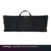 Gator Economy Keyboard Gig Bag for Korg KARMA, Krome 73, Krome EX 73