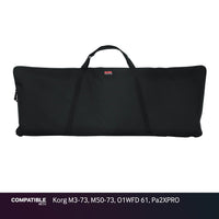Gator Economy Keyboard Gig Bag for Korg M3-73, M50-73, O1WFD 61, Pa2XPRO