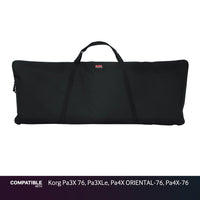 Gator Economy Keyboard Gig Bag for Korg Pa3X 76, Pa3XLe, Pa4X ORIENTAL-76, Pa4X-76