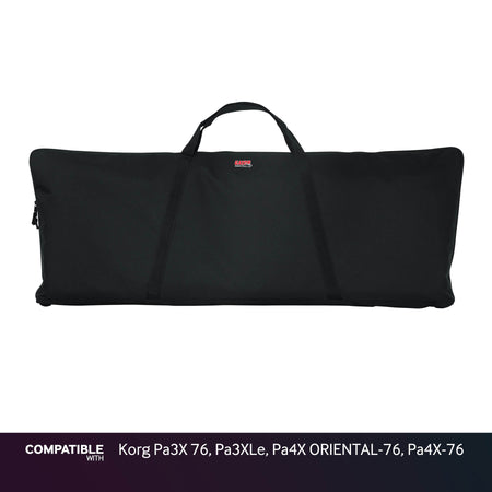 Gator Economy Keyboard Gig Bag for Korg Pa3X 76, Pa3XLe, Pa4X ORIENTAL-76, Pa4X-76