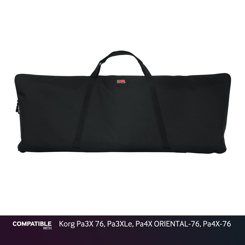 Gator Economy Keyboard Gig Bag for Korg Pa3X 76, Pa3XLe, Pa4X ORIENTAL-76, Pa4X-76