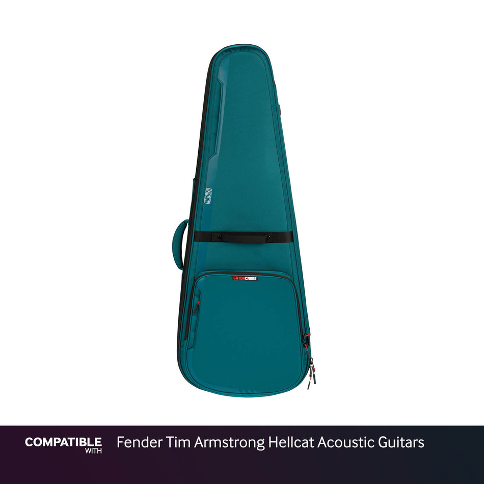 Gator Blue ICON Case for Fender Tim Armstrong Hellcat Acoustic Guitars