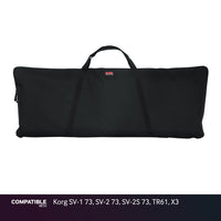 Gator Economy Keyboard Gig Bag for Korg SV-1 73, SV-2 73, SV-2S 73, TR61, X3