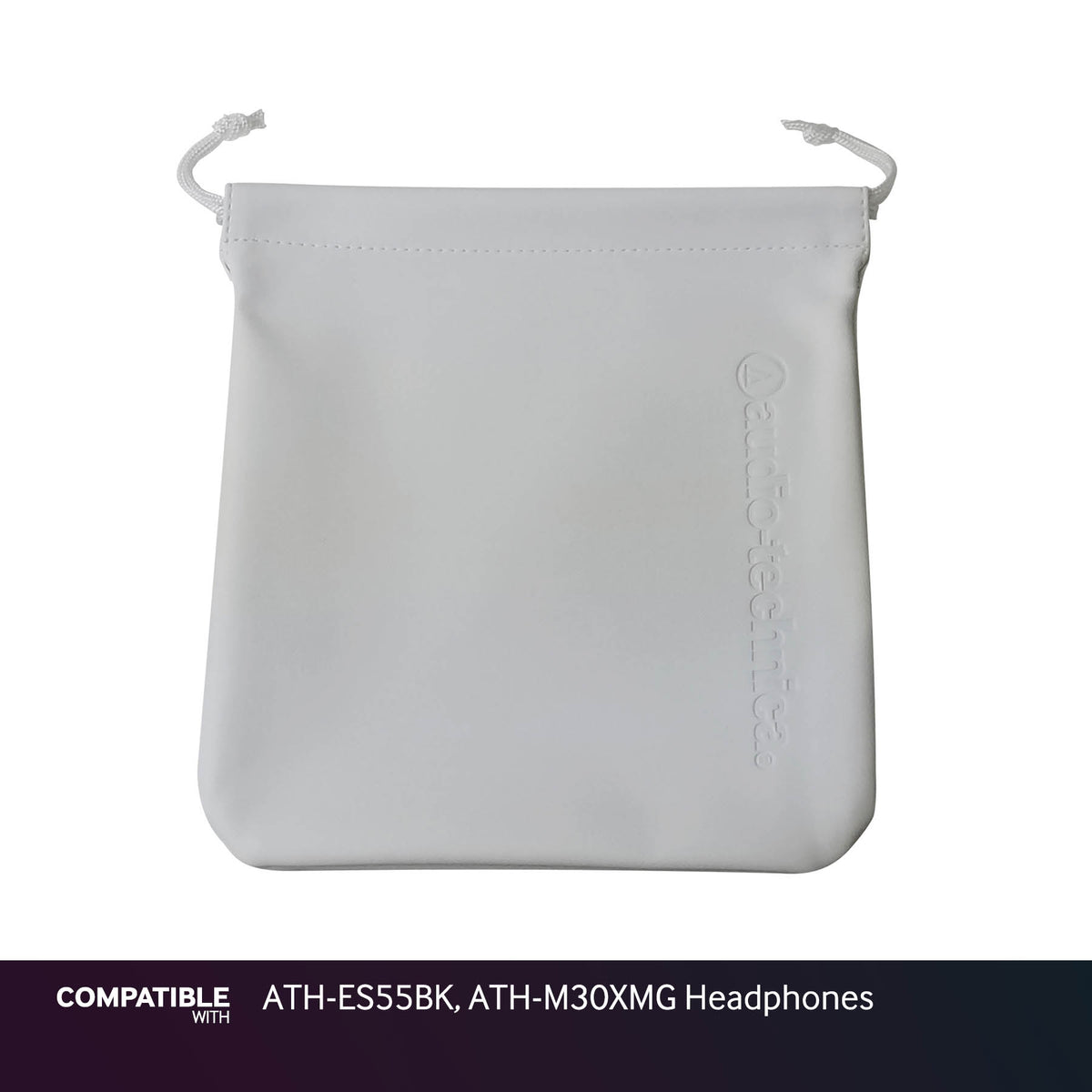 Audio-Technica White Storage Pouch for ATH-ES55BK, ATH-M30XMG Headphones