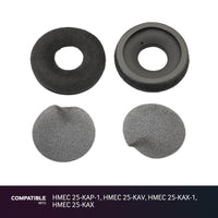 Sennheiser Velour Ear Pads for HMEC 25-KAP-1, HMEC 25-KAV, HMEC 25-KAX-1, HMEC 25-KAX
