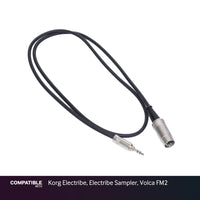 Rapco 1/8" TRS MIDI Type-A Cable for Korg Electribe, Electribe Sampler, Volca FM2