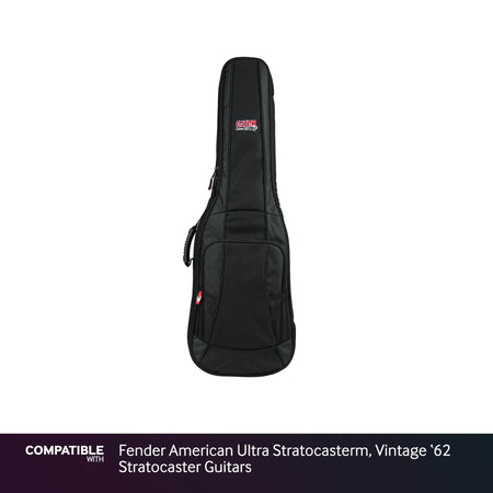 Gator Padded Gig Bag for Fender American Ultra Stratocasterm, Vintage '62 Stratocaster Guitars