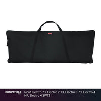 Gator Economy Keyboard Gig Bag for Nord Electro 73, Electro 2 73, Electro 3 73, Electro 4 HP, Electro 4 SW73