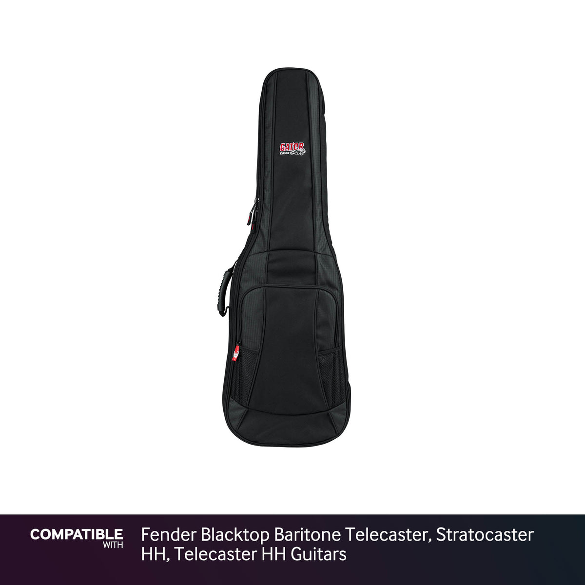 Gator Padded Gig Bag for Fender Blacktop Baritone Telecaster, Stratocaster HH, Telecaster HH Guitars