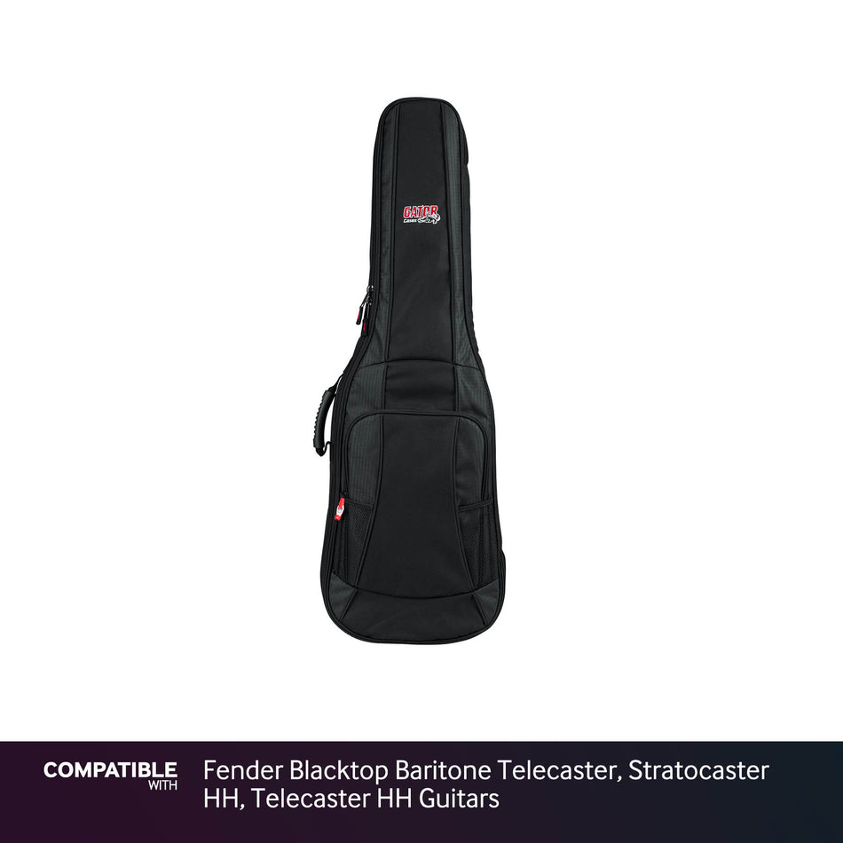 Gator Padded Gig Bag for Fender Blacktop Baritone Telecaster, Stratocaster HH, Telecaster HH Guitars