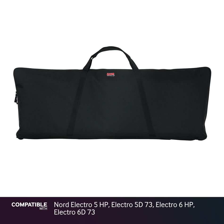 Gator Economy Keyboard Gig Bag for Nord Electro 5 HP, Electro 5D 73, Electro 6 HP, Electro 6D 73