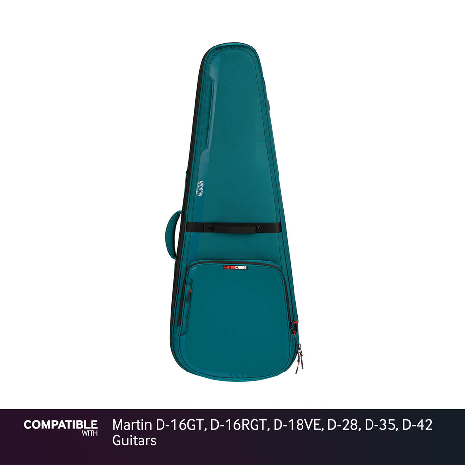 Gator Blue ICON Case for Martin D-16GT, D-16RGT, D-18VE, D-28, D-35, D-42 Guitars