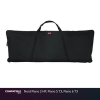 Gator Economy Keyboard Gig Bag for Nord Piano 2 HP, Piano 5 73, Piano 6 73