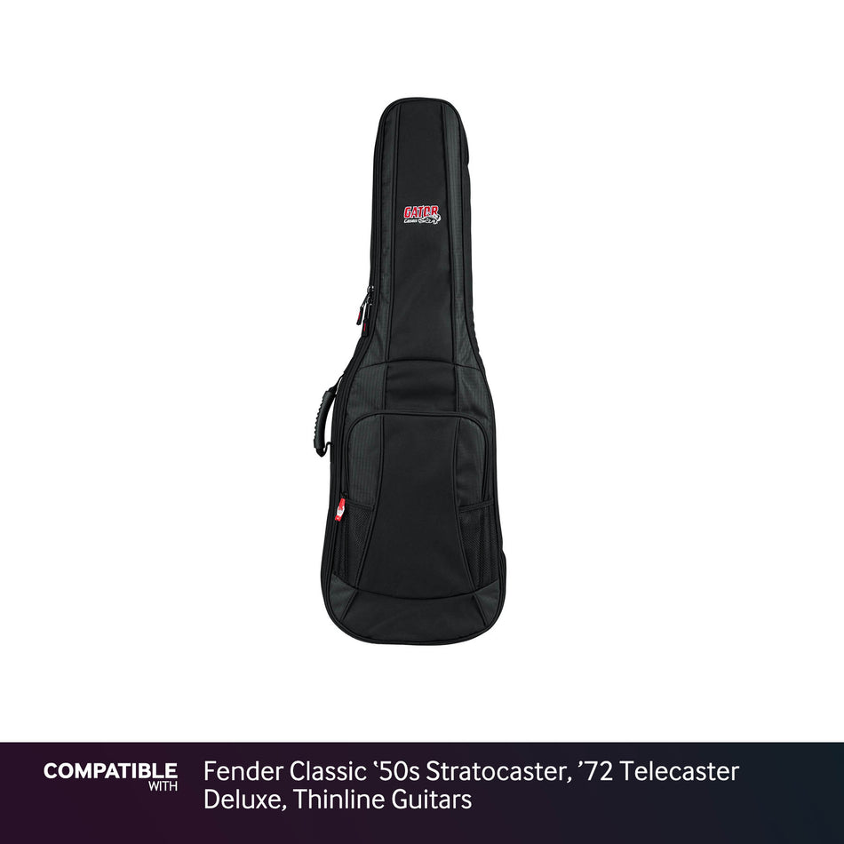 Gator Padded Gig Bag for Fender Classic '50s Stratocaster, '72 Telecaster Deluxe, Thinline Guitars