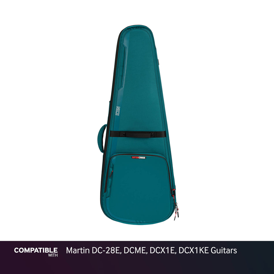 Gator Blue ICON Case for Martin DC-28E, DCME, DCX1E, DCX1KE Guitars
