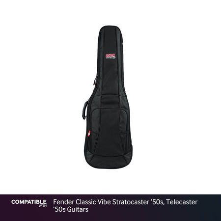 Gator Padded Gig Bag for Fender Classic Vibe Stratocaster '50s, Telecaster '50s Guitars