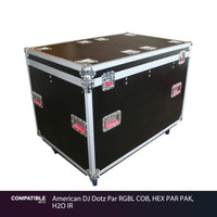 Gator Tour Case for American DJ Dotz Par RGBL COB, HEX PAR PAK, H2O IR