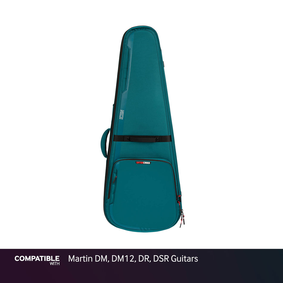 Gator Blue ICON Case for Martin DM, DM12, DR, DSR Guitars