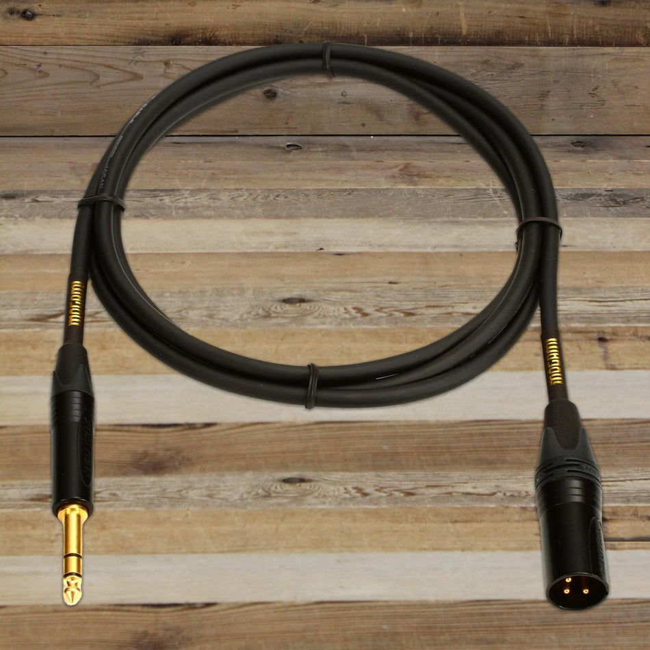 Open Box Mogami 6-foot Gold 1/4" TRS to XLR Male Cable