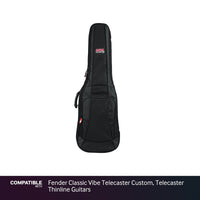 Gator Padded Gig Bag for Fender Classic Vibe Telecaster Custom, Telecaster Thinline Guitars
