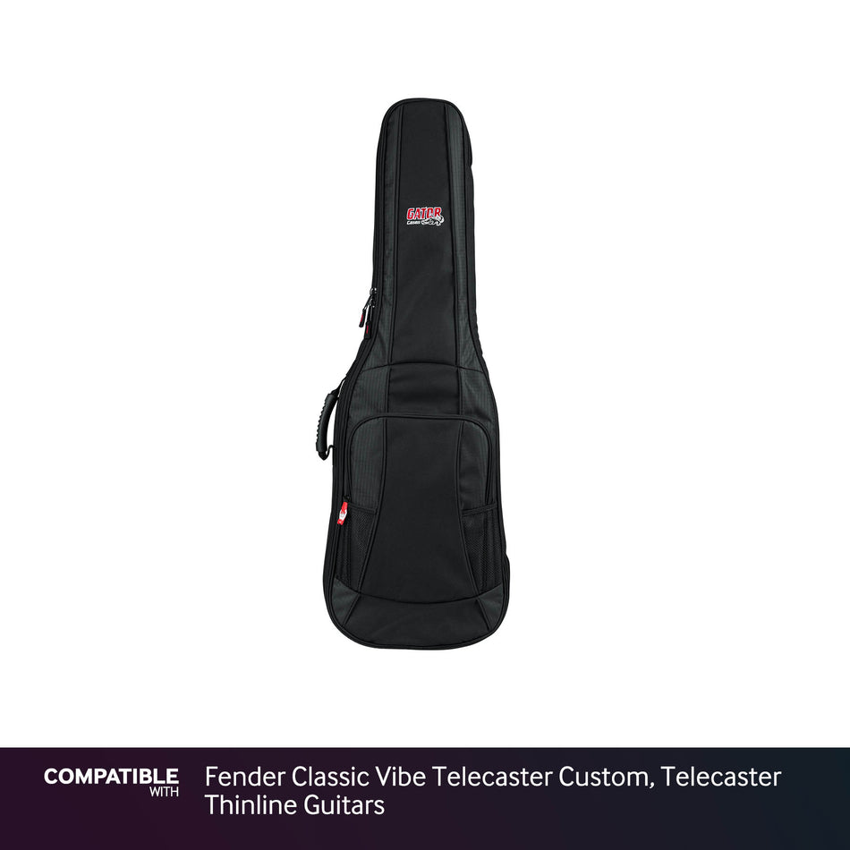 Gator Padded Gig Bag for Fender Classic Vibe Telecaster Custom, Telecaster Thinline Guitars