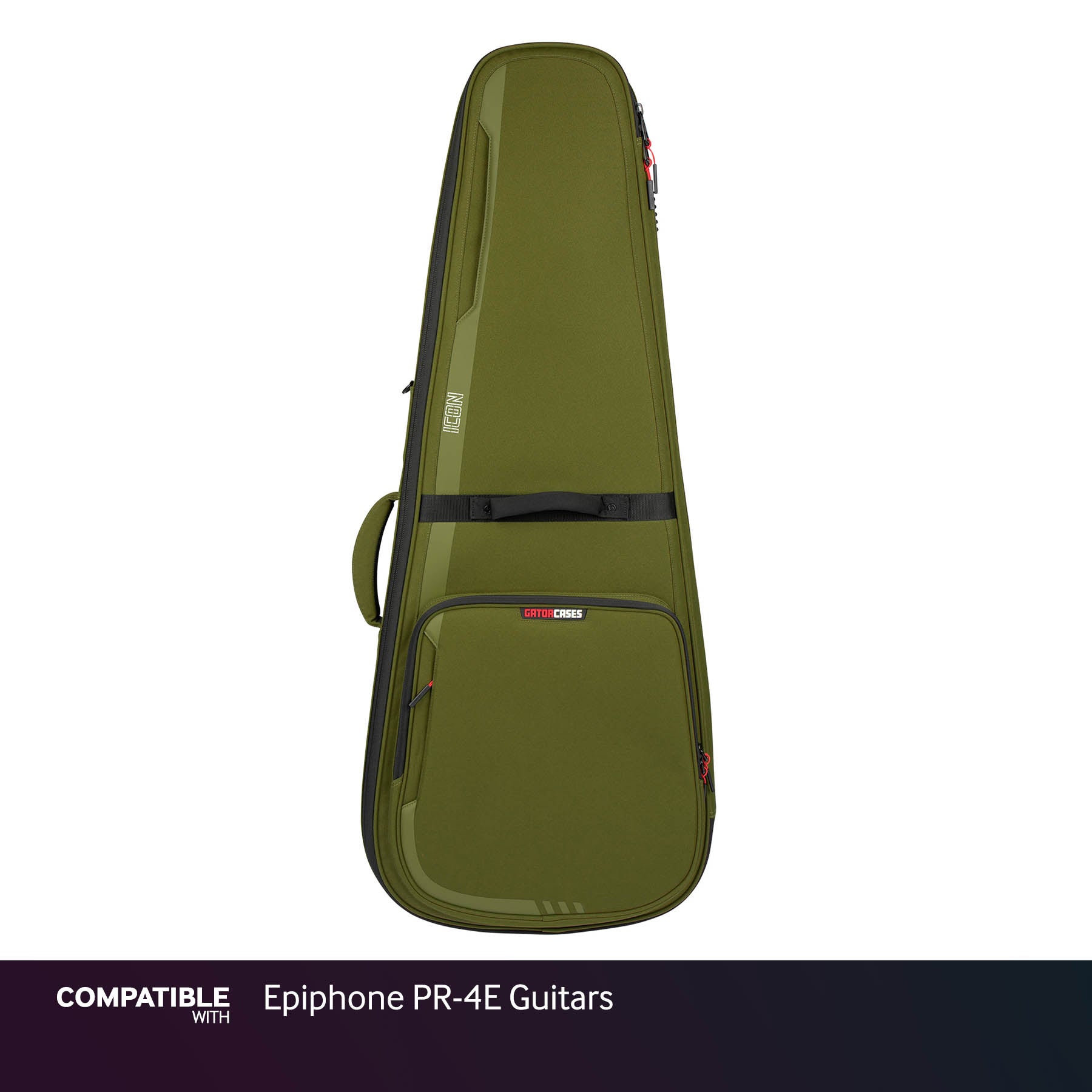 Gator Green ICON Case for Epiphone PR-4E Guitars
