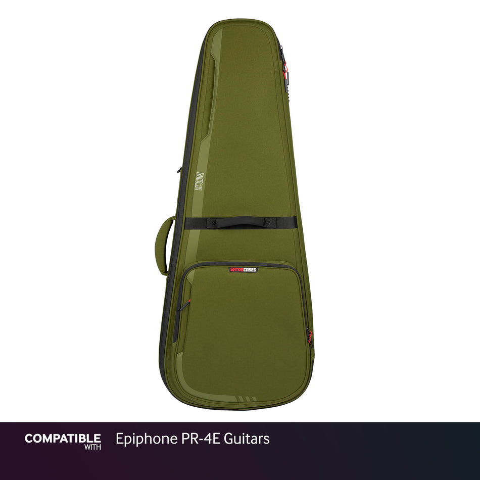 Gator Green ICON Case for Epiphone PR-4E Guitars
