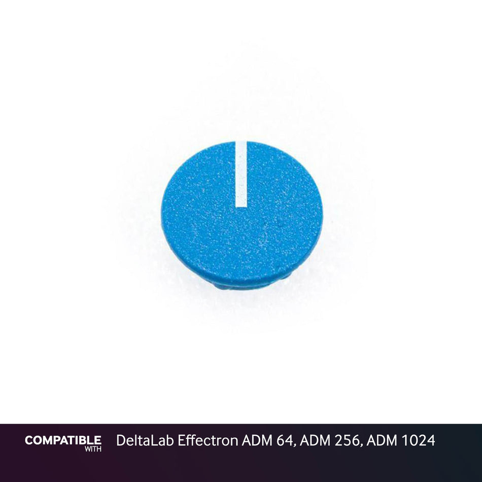 Blue Knob Cap with Line for DeltaLab Effectron ADM 64, ADM 256, ADM 1024